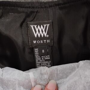 Worth Black Leather Long 100% Suede Skirt